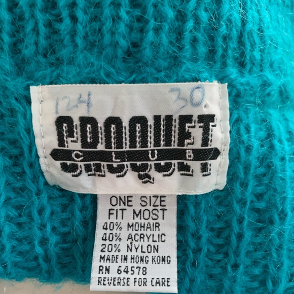 CROQUET CLUB vintage oversized mohair blend Vneck - Picture 7 of 7